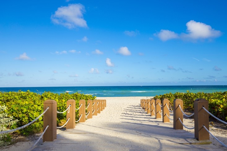 Easy Beach Access from Miami Condo location