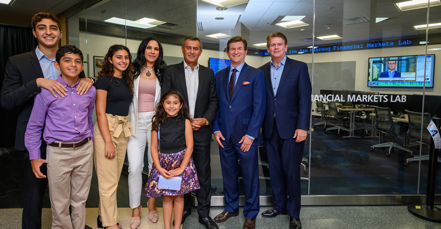 Dedication of the Sam Mahrouq Financial Markets Lab at the University of Texas -Arlington